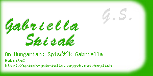 gabriella spisak business card